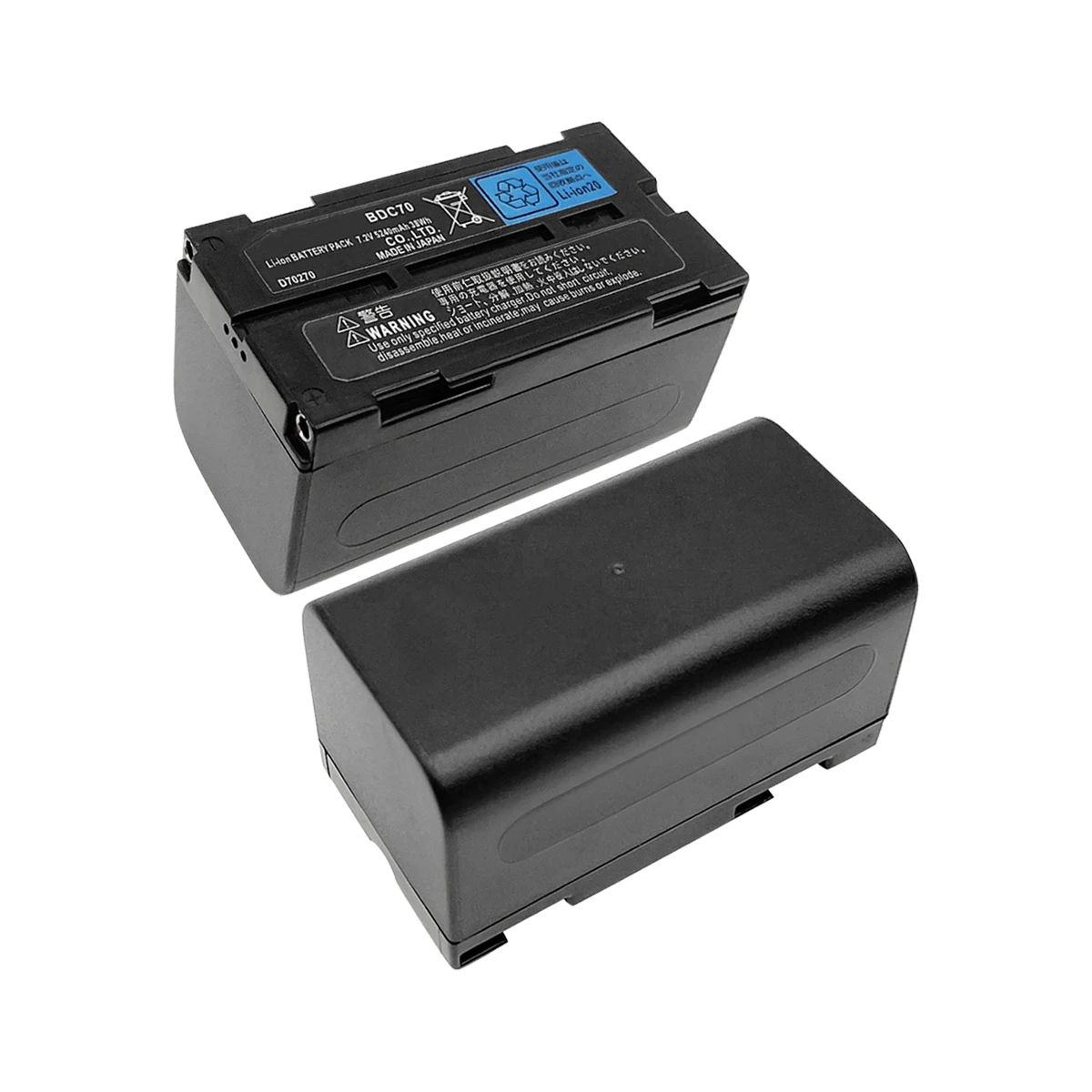 Bateria Li-ion para Estação Total Topcon Bdc70 es cx Sokkia fx Conjunto x Series Ferramentas de Inspeção 7.2v 5240mah Pcs