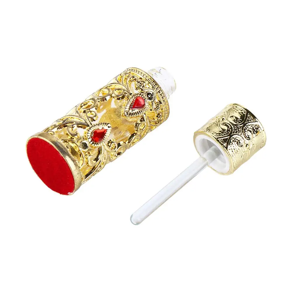 هدايا تزيين أنيقة معدنية عتيقة على طراز دبي زجاجات حاوية مستحضرات التجميل زجاجات قابلة لإعادة الملء زجاجات الزيوت العطرية