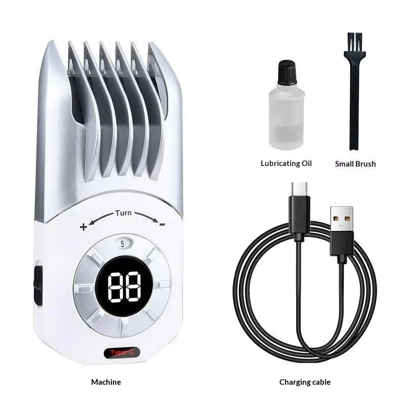 Baby Hair Cutting Electric Trimmer Safe R-Shaped Ceramic Blade Low Noise Grooming Tool for Kids Home Haircut