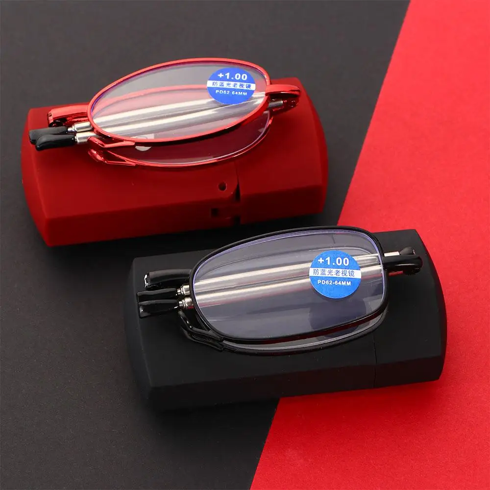 

Box Old Man Grandmother Grandfather Portability +1.0 +1.5 +2.0 +2.5 +3.0 +3.5 +4.0 Spectacles Reading Glasses Folding Eyeglass