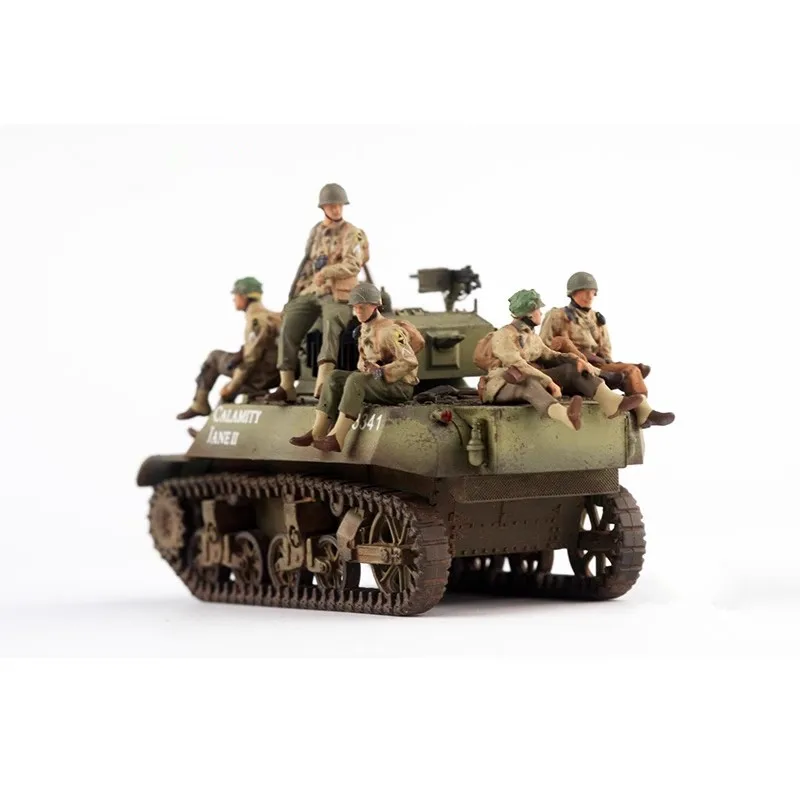 

Масштаб 1/72, смола, 6 шт., танк США, 6 солдат, фигурки героев, модель, сделай сам, аксессуары для сцены, дисплей, подарки без танков, фанаты, игрушки