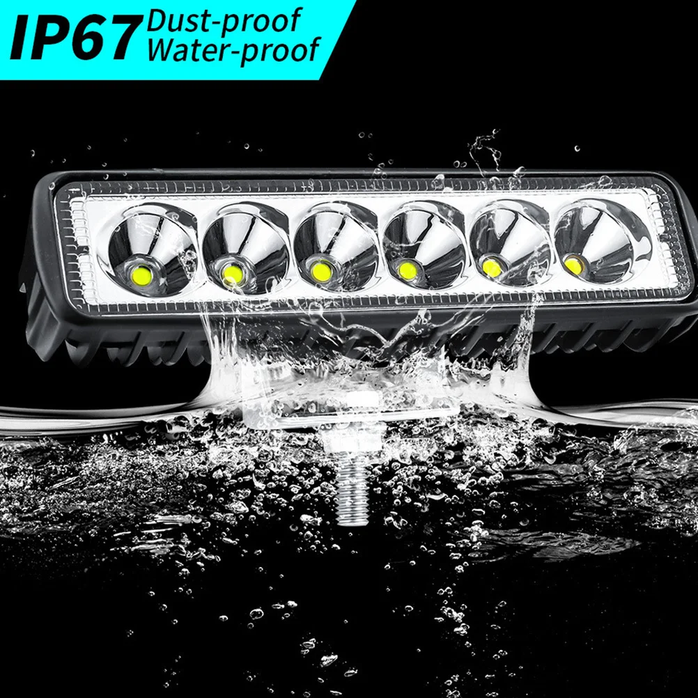 

Car LED Work Light 18W Offroad 6 Inch Suv Truck Lamp Waterproof Super Bright Driving Light Rain Fog Safety Suv Truck Lamp