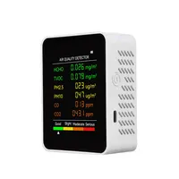 6 In 1 Air Quality Detector PM2.5 PM10 HCHO TVOC CO CO2 Formaldehyde  WIFI Optional Multifunction Home   Tester