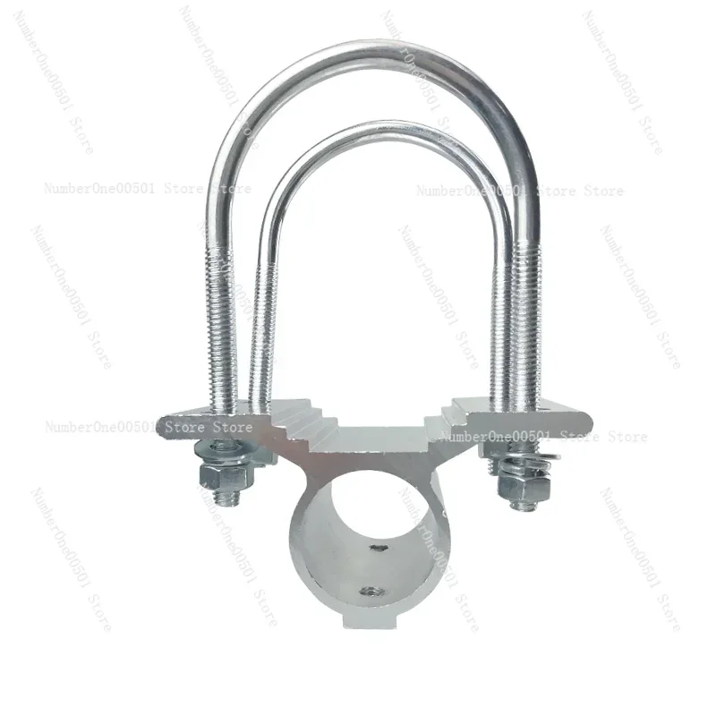 

Для антенн из стекловолокна, диаметр 25,5 мм, двойной зажим, кронштейн для крепления антенны, фиксированный кронштейн, крепление на стойку, U-образный зажим