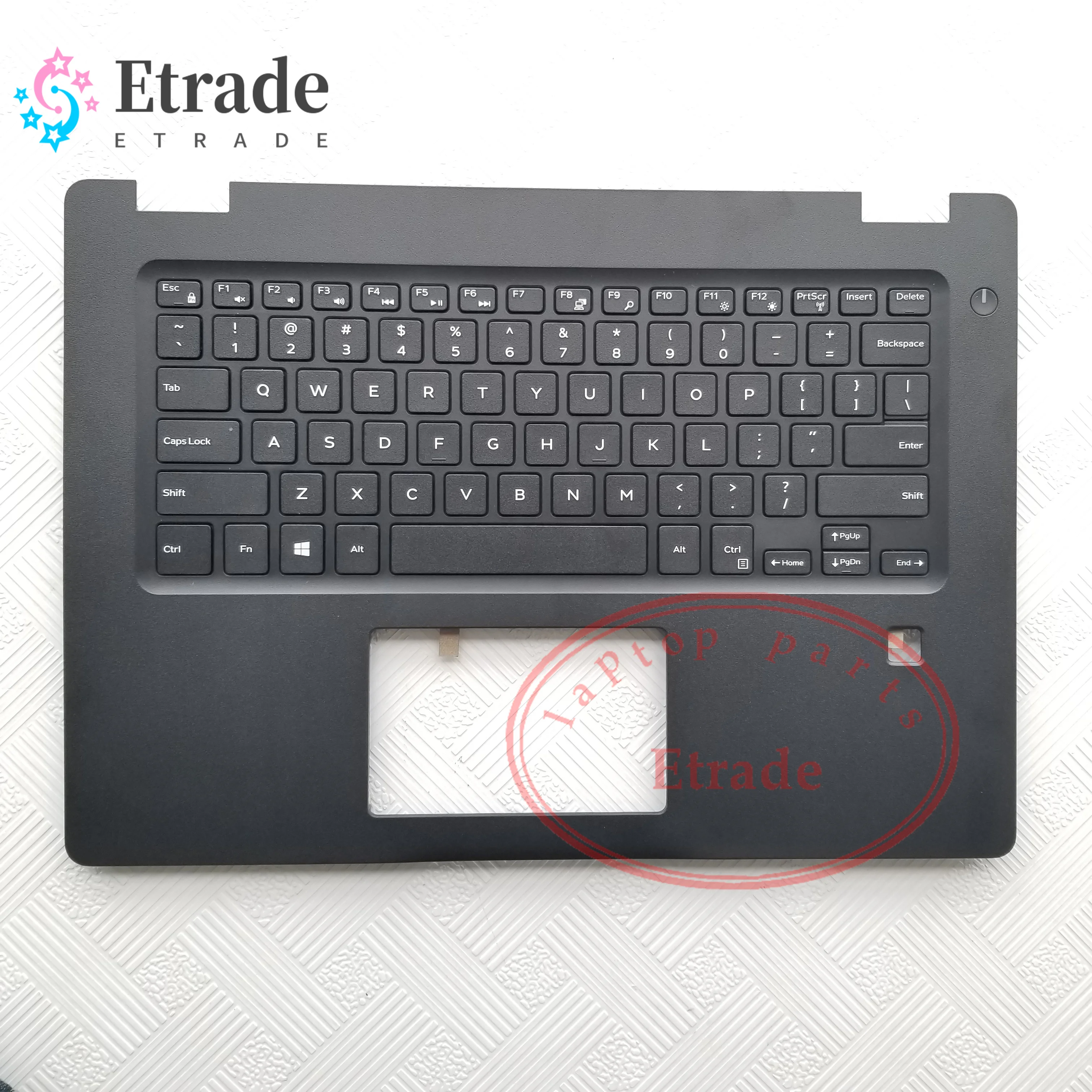 

New Original For DELL Latitude 3490 E3490 Palmrest Upper Case keyboard With Fingerprint Holes 073XT6 73XT6