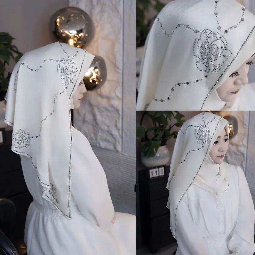 

Свадебные тюрбаны-хиджабы для невест с кристаллами Shayla, женские головные уборы