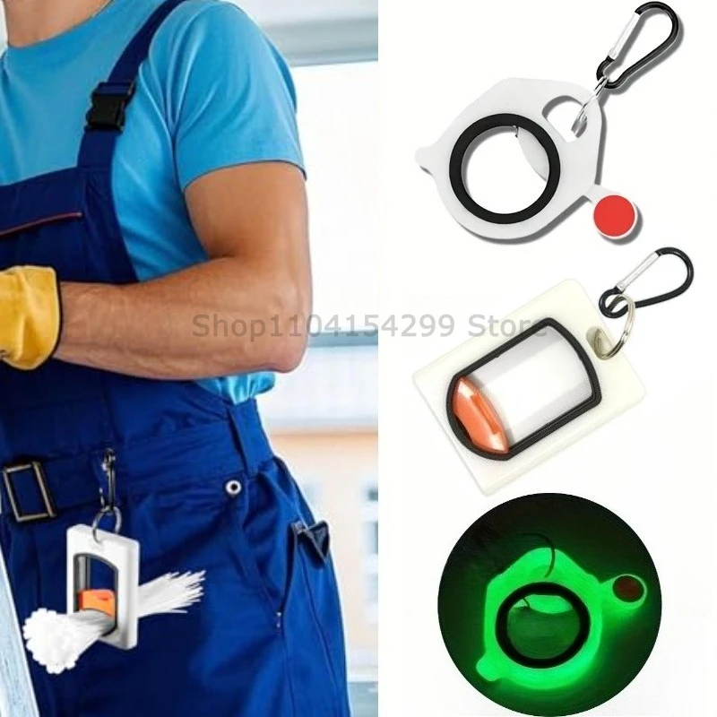 Square Cables Tie Organizer Fluorescent Cable Tie Organizer Portable Reusable Storage Cable Ties Holder Cable Tie Storage Tool