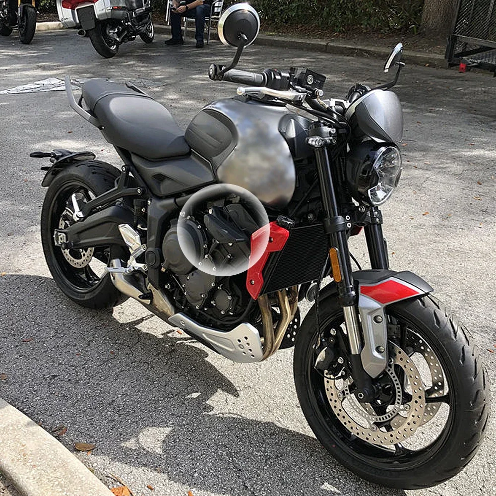 

Защитный слайдер для боковой подножки Triumph Trident 660, противоударная накладка от падений