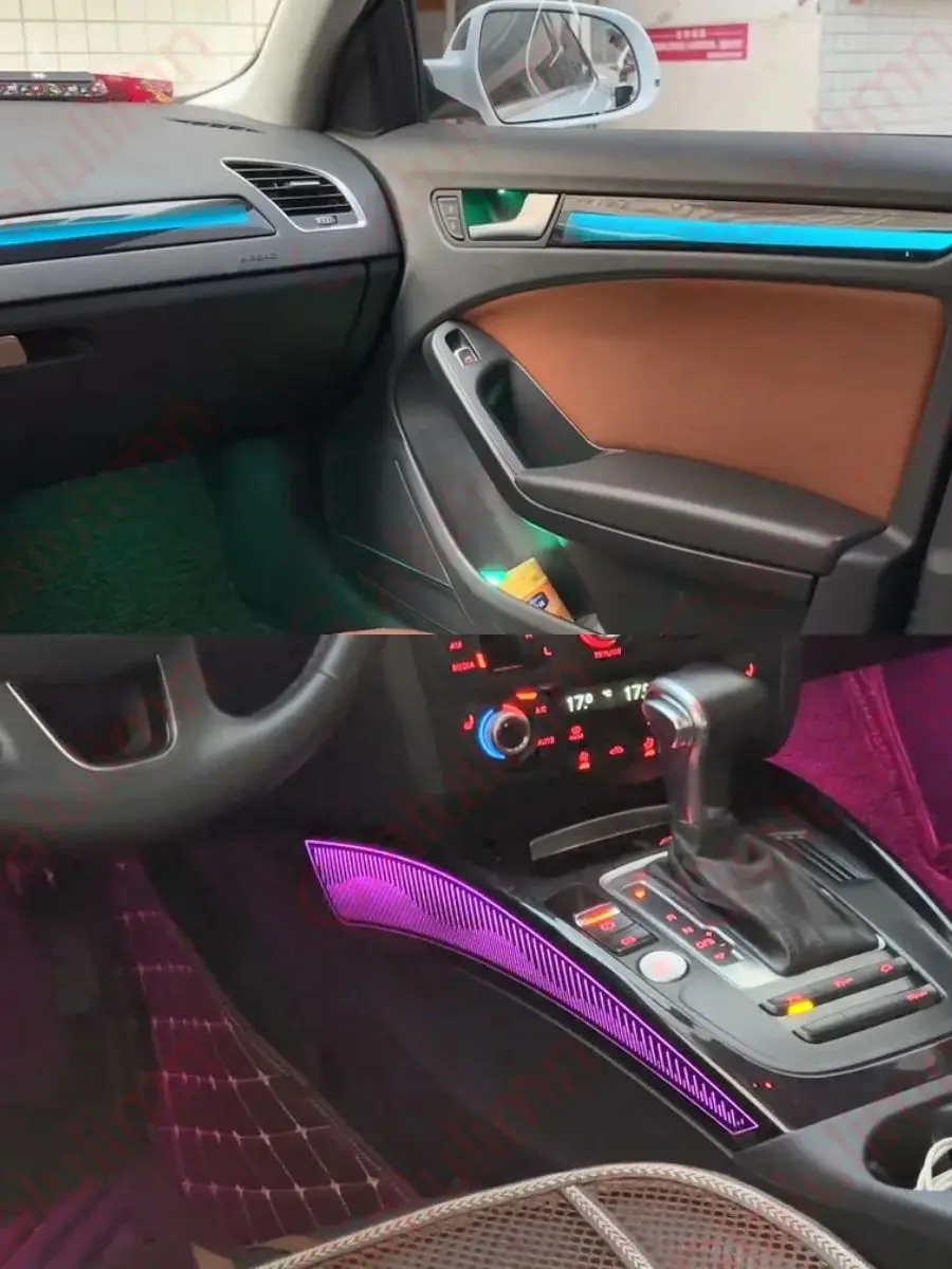 Gialulimn LED lumière ambiante pour A4 B8 8rb 2009-2016 atmosphère ambiante lampe d'ambiance garniture intérieure éclairage décoratif