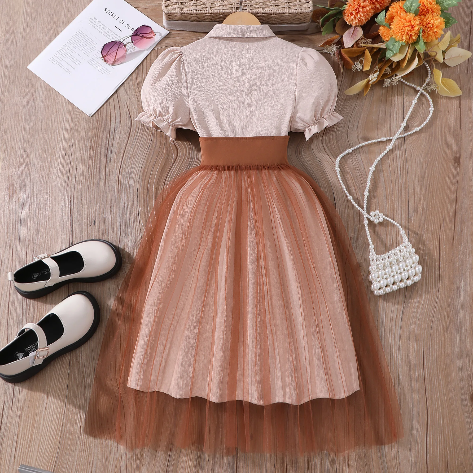 teen girl dresses Peach Pre-teen Girls Dress