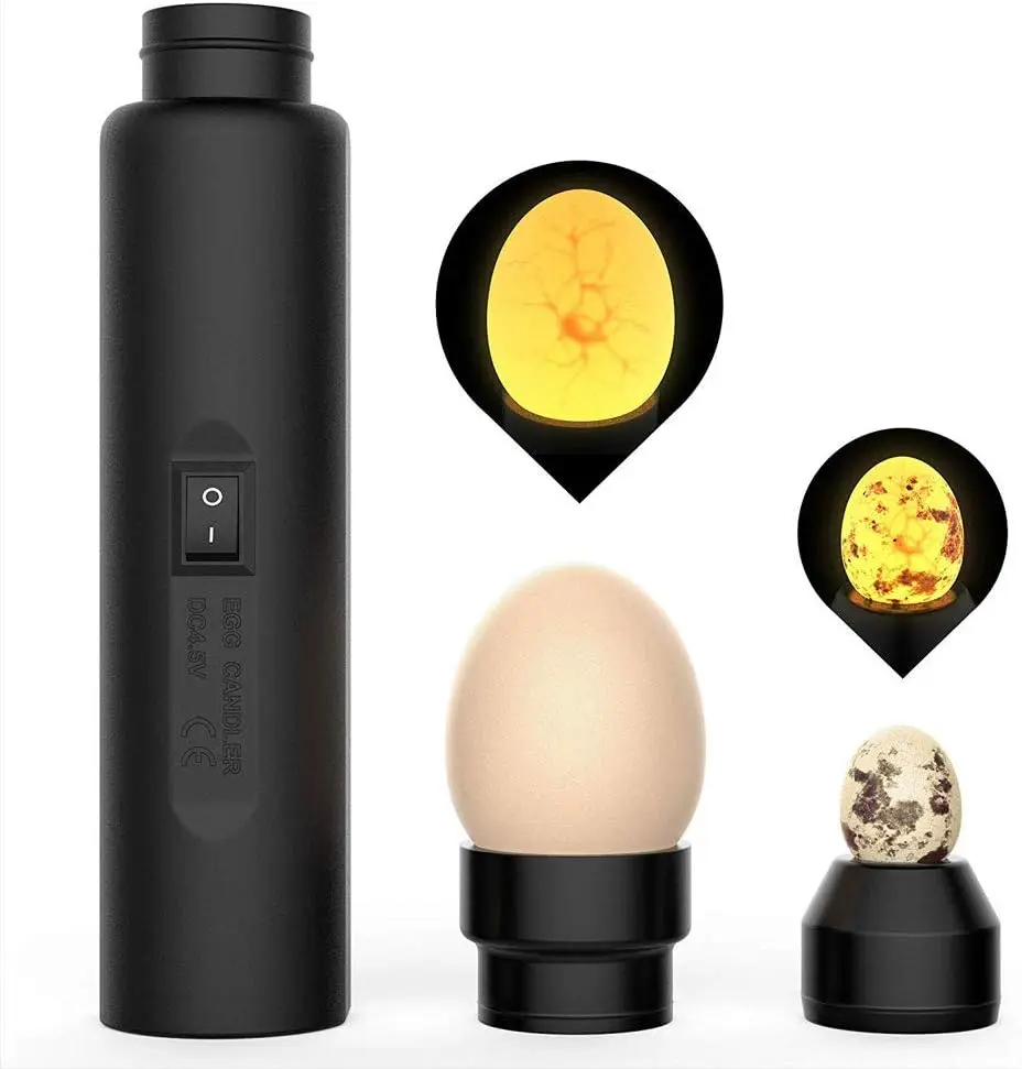 

Светодиодный фонарь для осмотра яиц, яркий холодный светодиодный монитор для инкубации с заменяемыми колпаками | Термостойкий тестер для птицы (кур), D