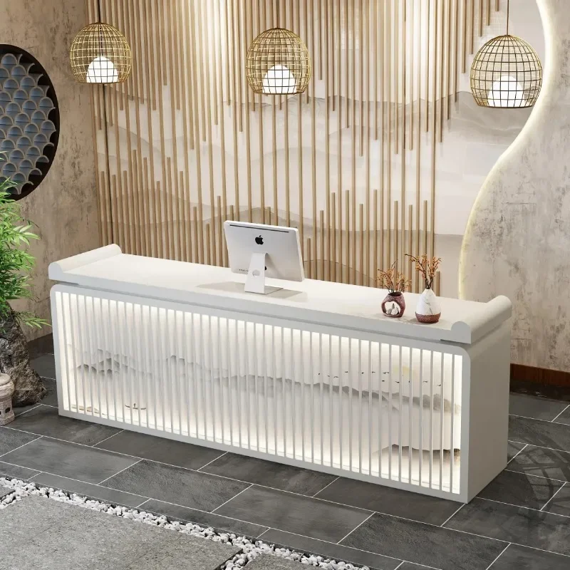 

Bar Counter For Beauty Salon Executive Office Furniture Minimalist Center Reception Luxury Receiption Desk Bakery Cafe Spa Long