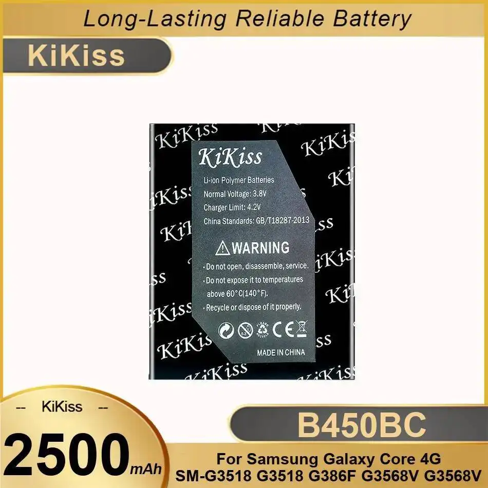 

B450BC 2500 мАч для Samsung Galaxy Core 4G SM-G3518 G3518 G386F G3568V легкий аккумулятор для мобильного телефона