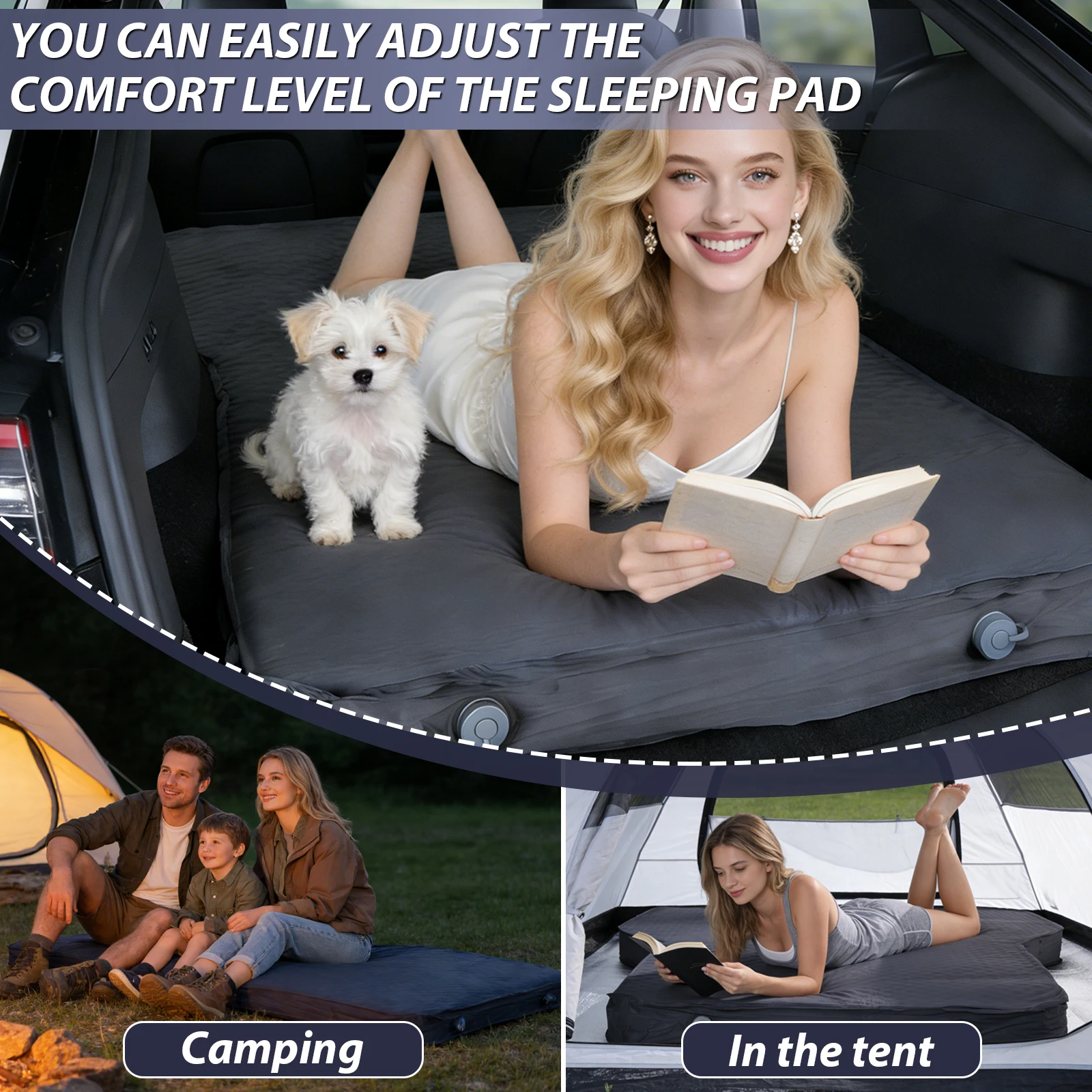 

Self-Inflating Car Air Mattress for Tesla Model Y Accessories Outdoor Camping Air Bed for Outdoor Travel