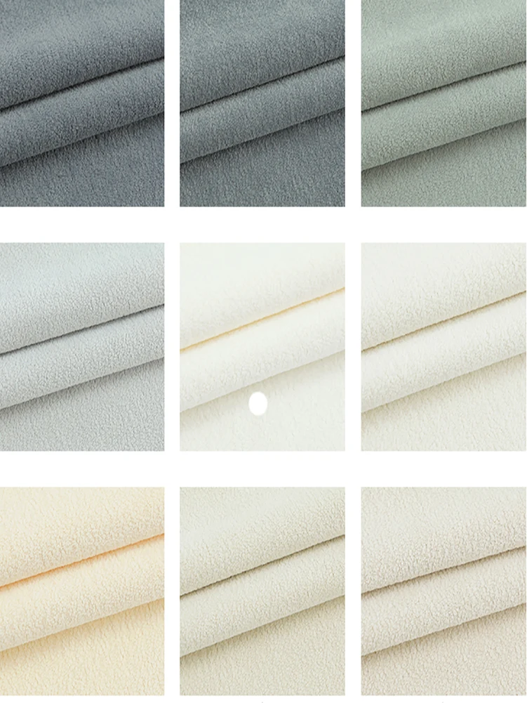 Milk Style Plain Chenille Fabric for Sewing Sofa Velvet Cushion Cover Upholstery by Half Meter