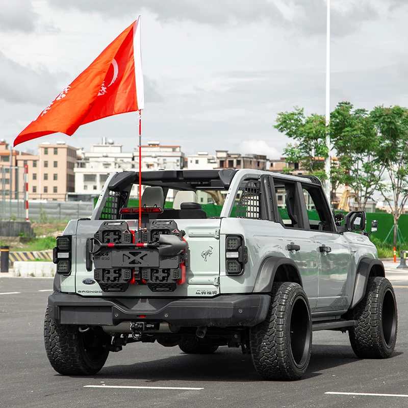 Equipo todoterreno para puerta trasera de Ford Bronco, soporte de grupo de integración, tablero de expansión multifuncional, 4x4, 1 Juego