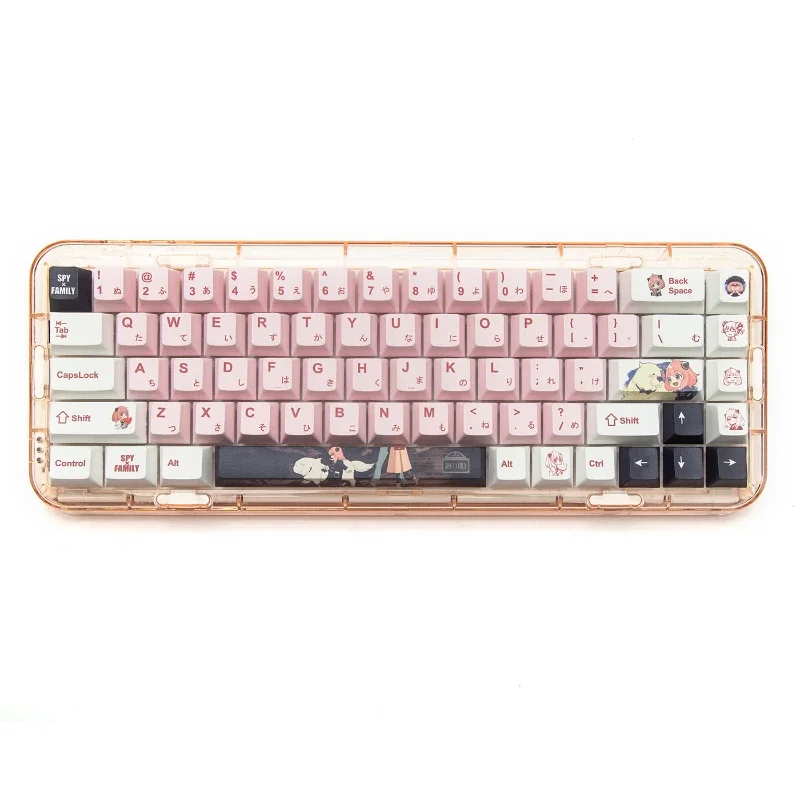 SPYxFAMILY Keycap Cute Anime Anya Keycaps Fullset PBT Cherry Profile Profile Decoration Keycaps for Mechanical Keyboard Gift
