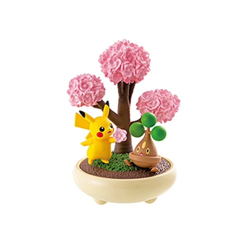 Takara tomy pokemon uma pequena história de quatro estações cena em miniatura ornamento decoração modelo periférico brinquedo dos desenhos animados presente de aniversário