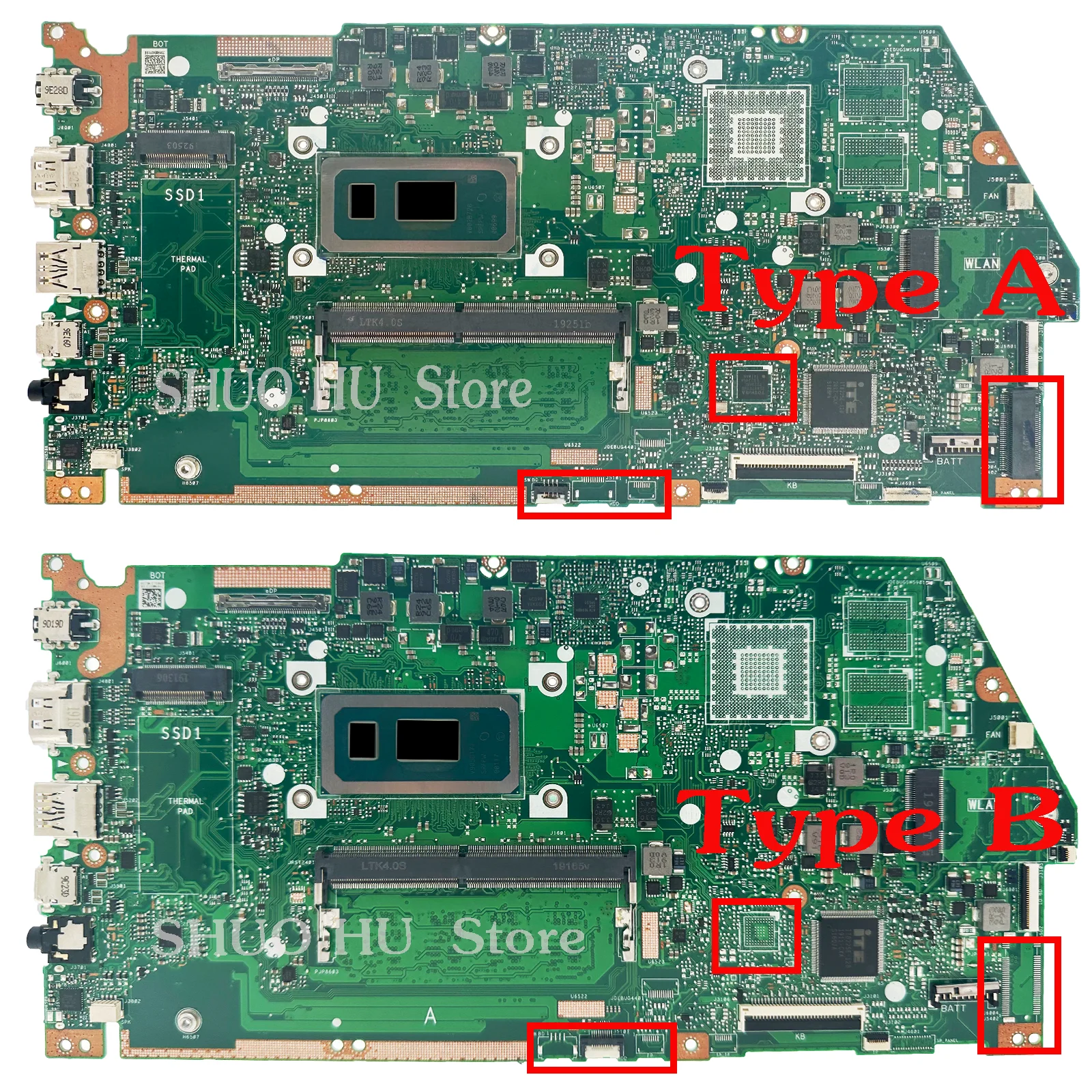 KEFU X532FA X531FA Motherboard For ASUS X532FL X532FLC X532FAC X532F X531F S532F S531F K531F K532F V531F V532F Laptop Mainboard