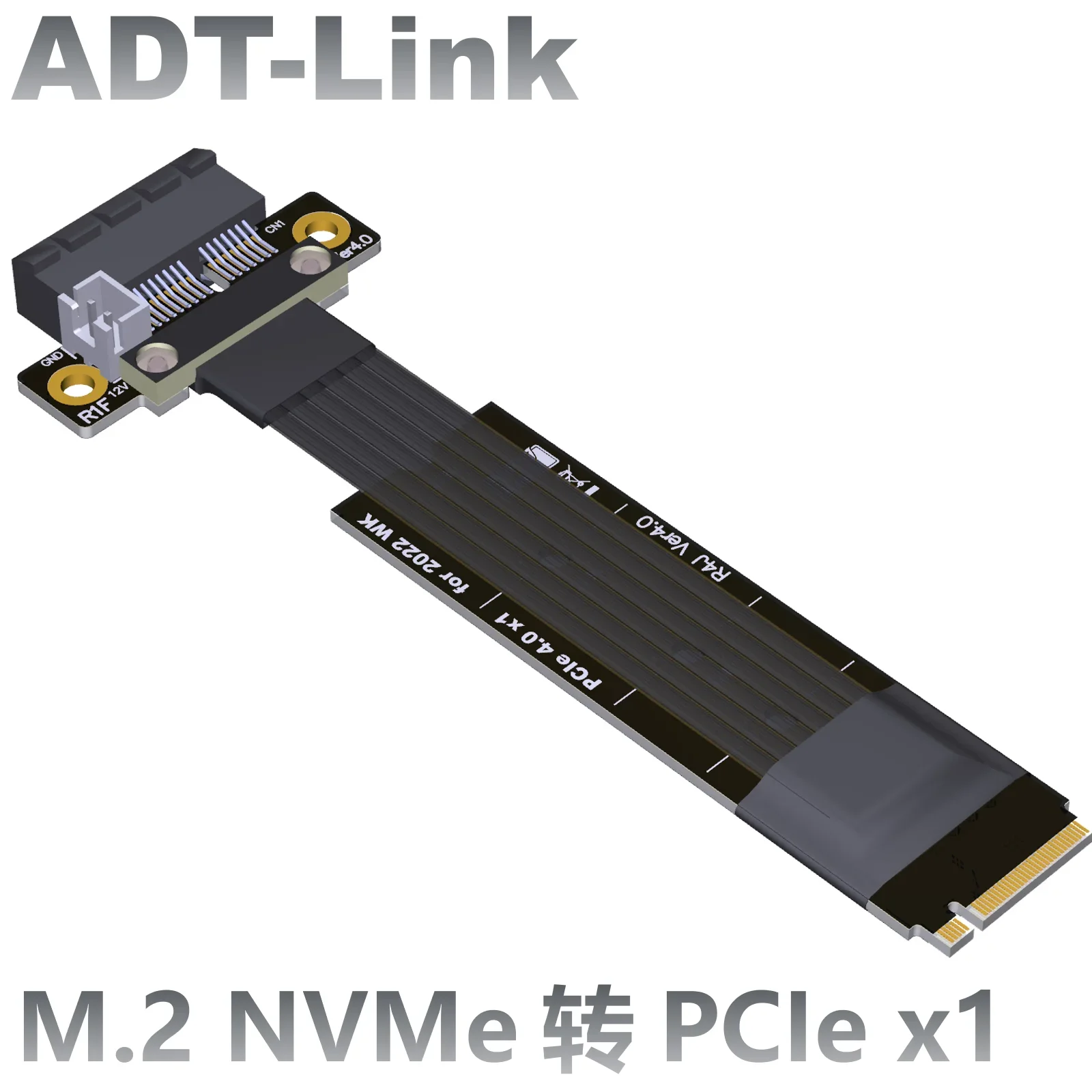 M.2 PCIe 3.0 x1 Pci-e Extension Cable From NVMe Goldfinger