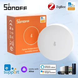 SONOFF SNZB-02P Zigbee Température Humidité Capteur Smart Home Therye.com Détecteur Moniteur nous-mêmes Avec Alexa Google ZB Pont