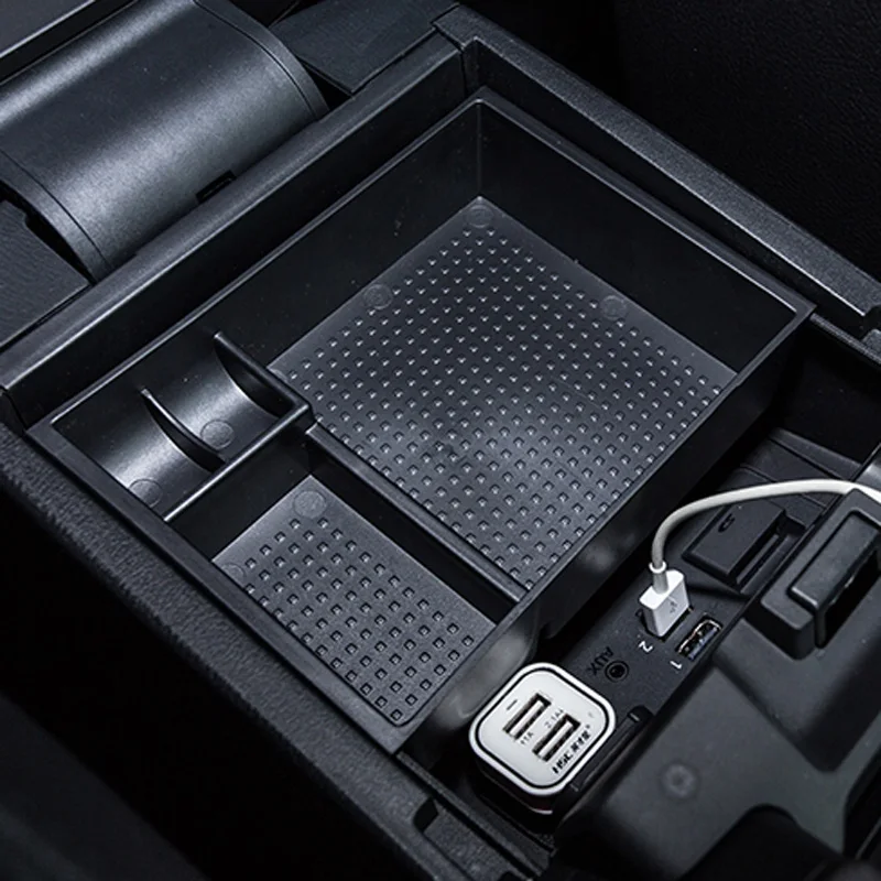 Car Secondary Center Console Armrest Storage Box Glove Organizer Tray ABS Fit For Mazda 3 Axela 2013 2014 2015 2016 2017