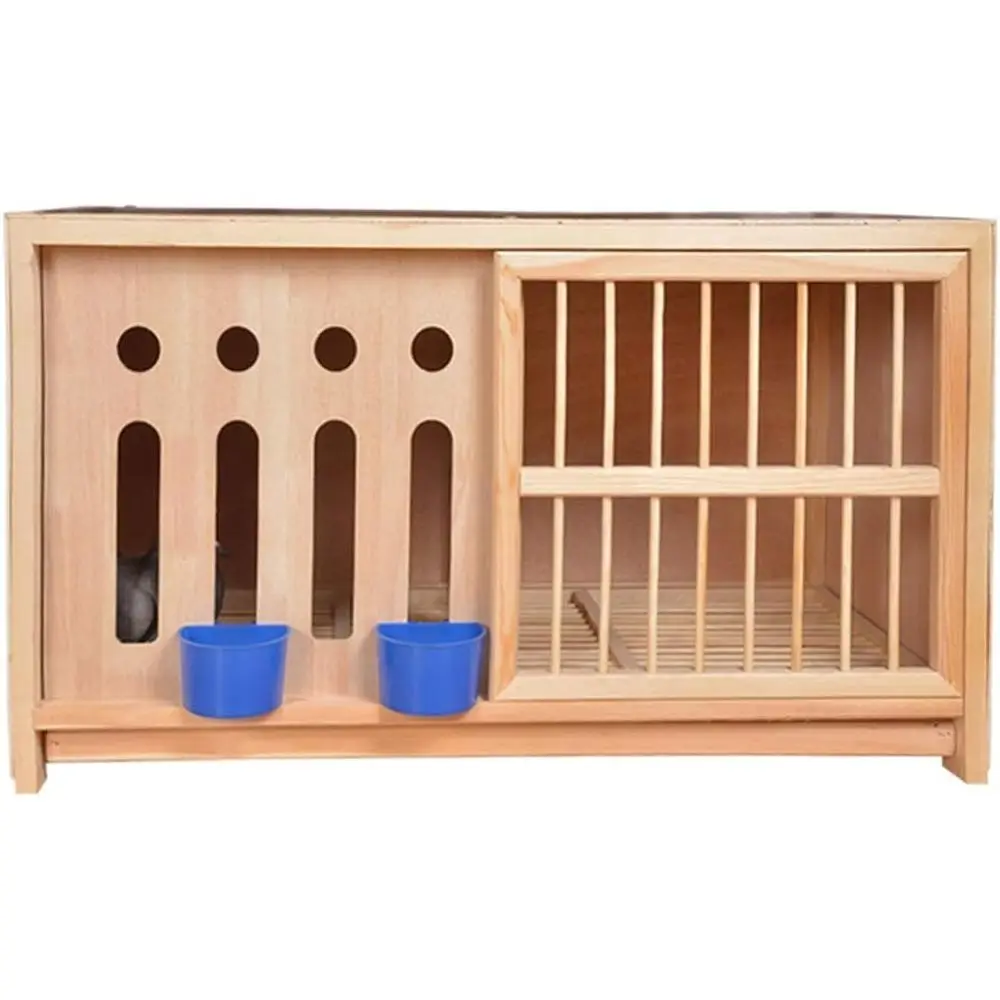 

Деревянные коробки для птичьего гнезда со светонепроницаемыми дверцами и механизмом вращающихся болтов для гонок в клетке и голубей