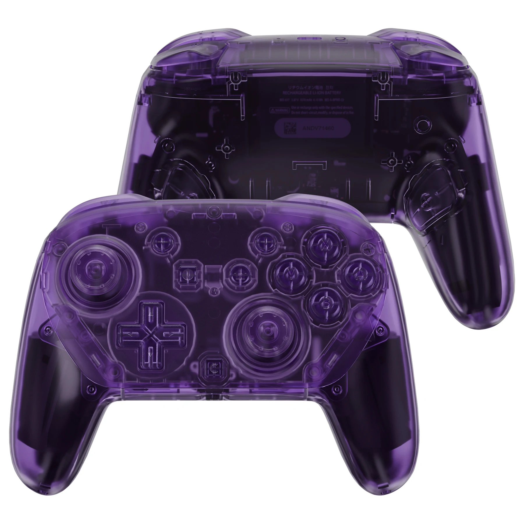 

eXtremeRate for Nintendo Switch 2 Pro Controller DIY Replacement Full Set Shell Clear Series