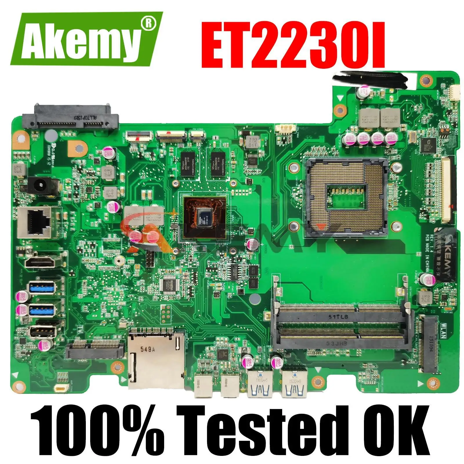 ET2230I With GT820M-V2G REV 1.4/1.3 Mainboard For ASUS ET2230I ET2230 Motherboard 100% Tested OK