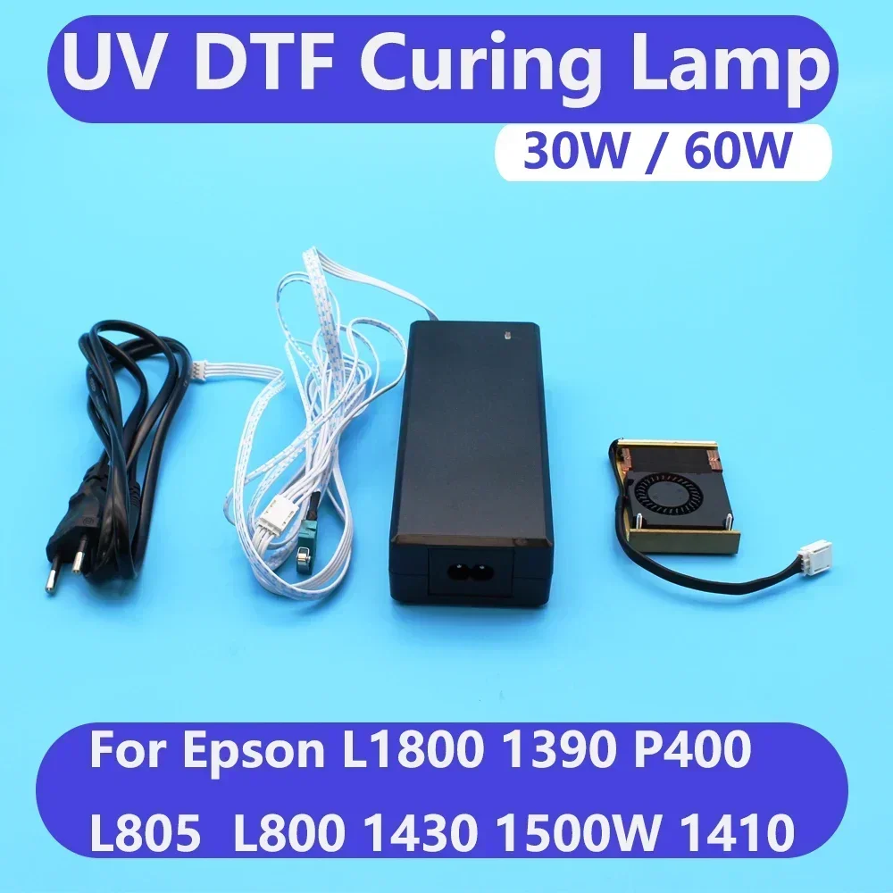 AB Film UV Ink Curing Lamp For Epson L1800 R1390 1410 L800 L805 P400 Modificate Convert Air Cooling UV DTF LED Ultraviolet Light