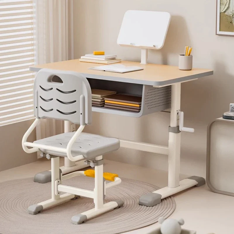 Juego De mesa De escritorio para niños, trona para bebé, muebles para niños pequeños, escritorio para estudiantes, escritorio para niños, primaria