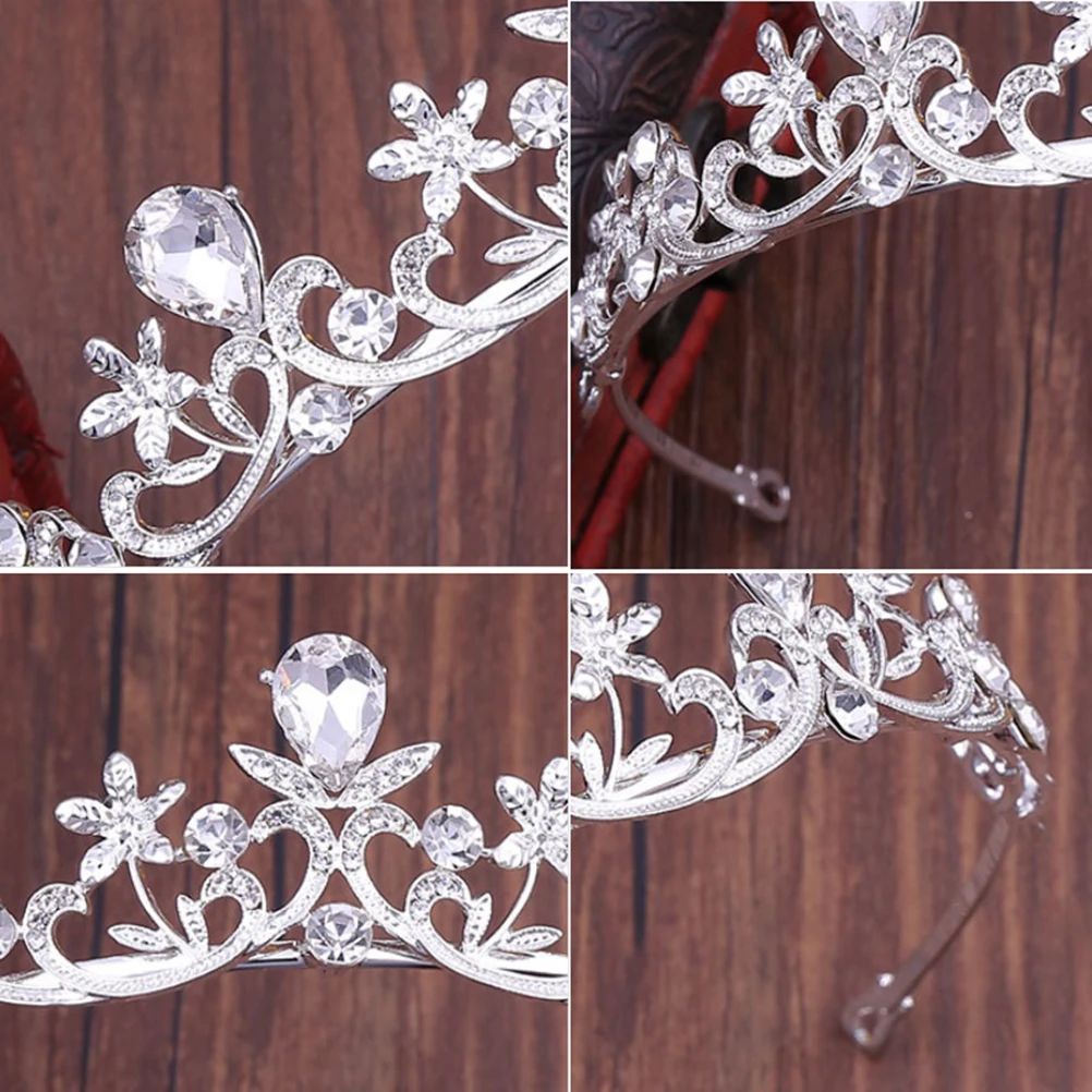 

Small Crown Children'S Headgear Miss Bridal Headpiece Rhinestone Accessories For Women Crystal Crown Headband Party Wedding Hair