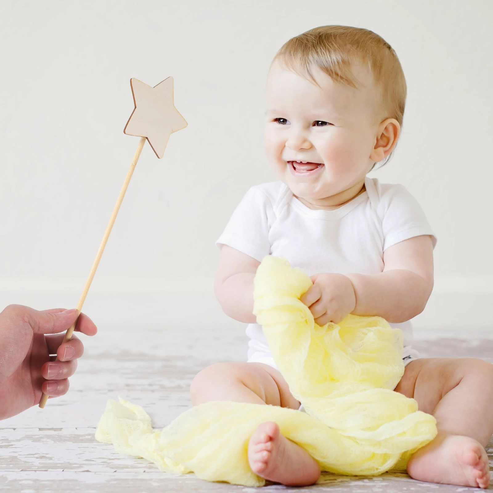 

6Pcs Wooden Fairy Wands Unfinished DIY Blank Fairy Sticks for Painting Drawing Craft Party Decor Photo Props