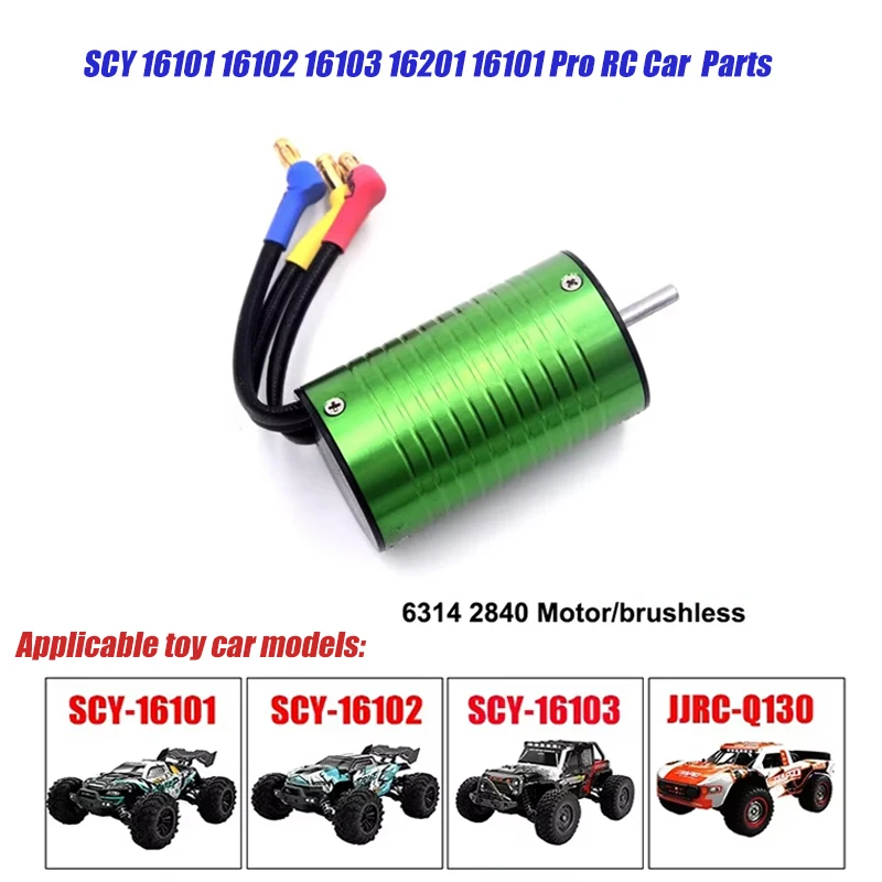 SCY 16101 16102 16103 16201 16101 Pro RC Samochód 1:16 Czarny Ulepszone Metalowe Części Zamienne Model 4WD/Oryginalne Części Zamienne 6312 6313 6314