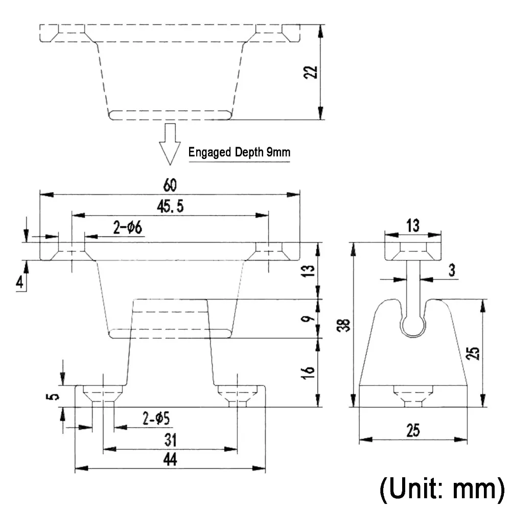 1 Set Robuster Nylon-Wohnwagentürstopper, Schwerlast-Antirutsch-Druckverschluss, Langlebiger Halter für Wohnmobil-/Camping-/Reisemobil-Autoteile – Detail 4