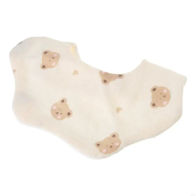 

581F Floral Burp Cloth Gauze Feeding Bib for Baby Boys Girls 0-18Month Wipe Bib Cloth