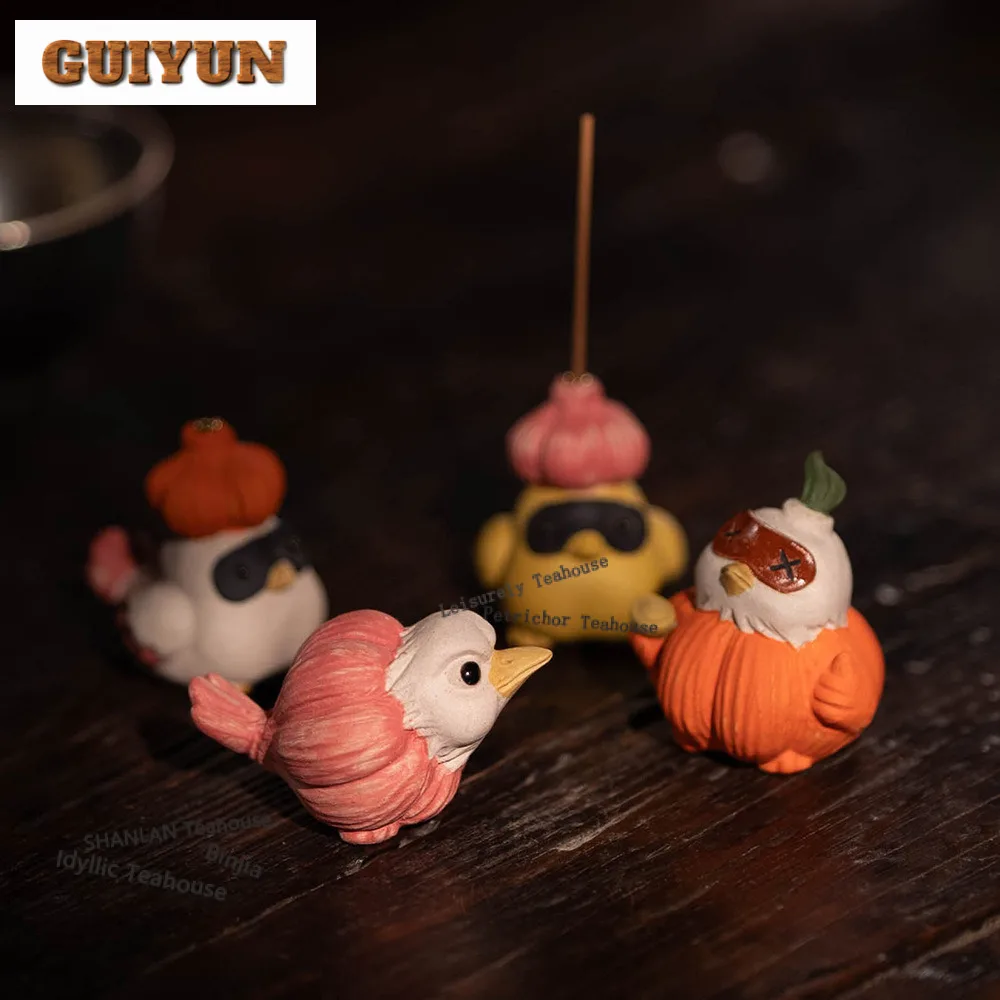 

Исин Фиолетовая Глина Чеснок Птица Чай Домашнее Животное Антикварная Счастливая Модель Чайная Фигурка Игрушки Чайная Статуя Украшения Коллекция Аксессуаров