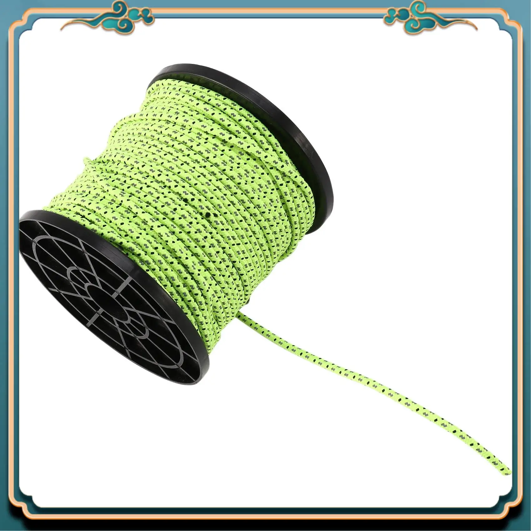 Latest 4Mm 50M/16.4Ft Glow In The Dark Luminous Reflective Tent Rope Guy Line Camping Cord