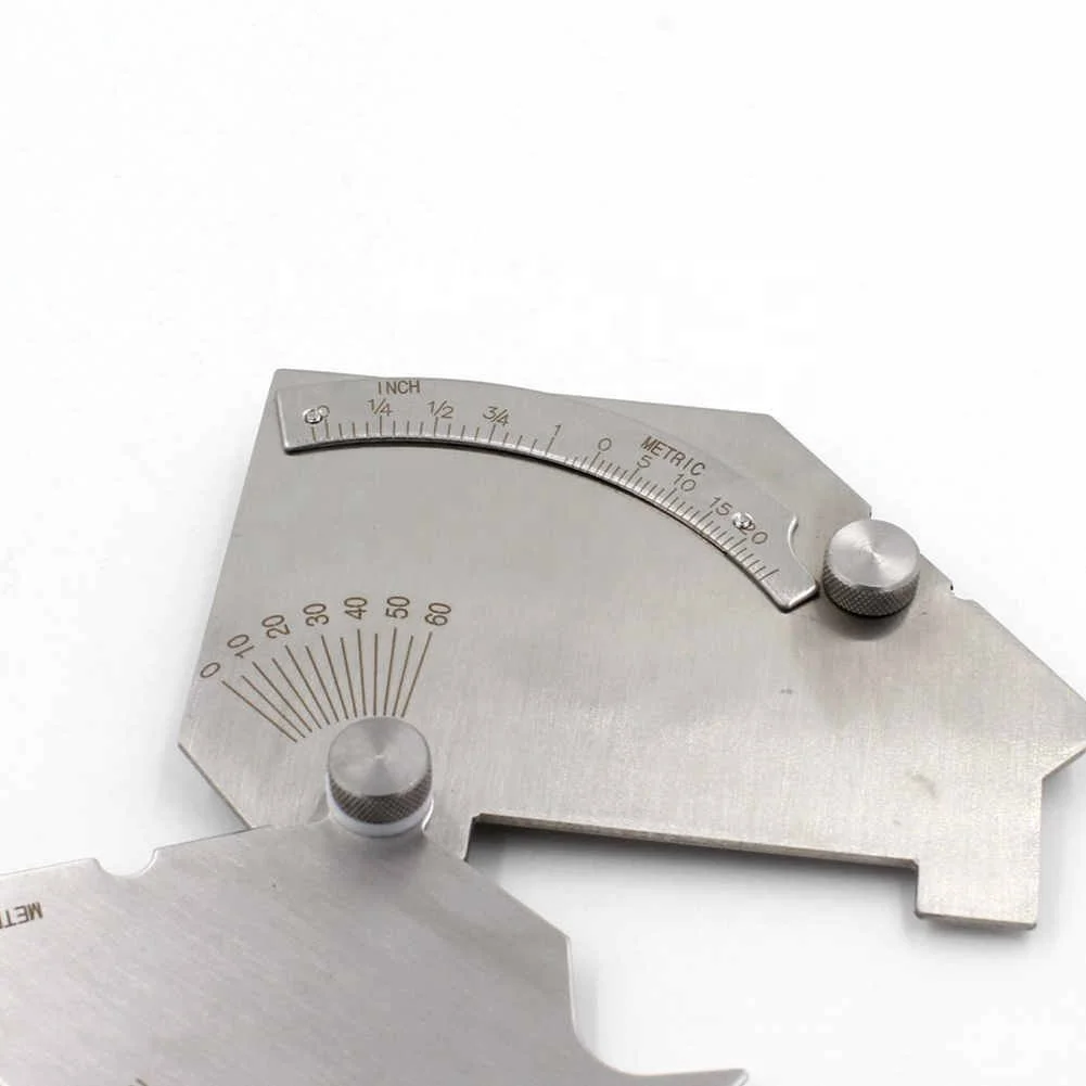 Welding Measure Tool MG-8 Weld Gauge Stainless Steel Seam Inspection Ruler Bridge CAM Welding Gage AL1063 INCH Tool