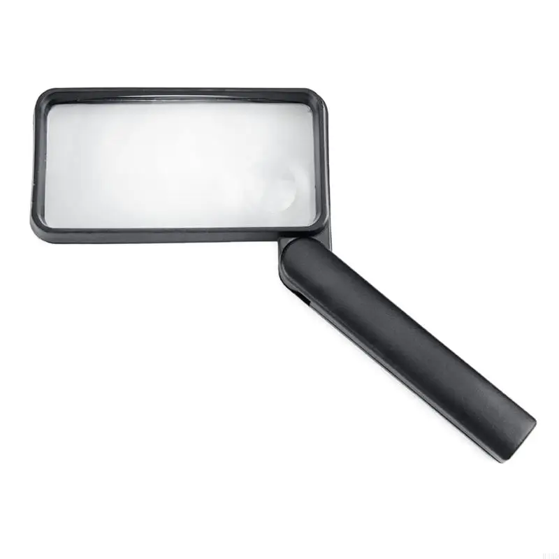 

B46D Single Lens Eye Loupe Magnifier Handheld 2.5X 8X Glass Foldable for Reading Jewelry Lens