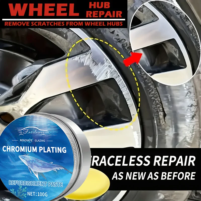 طقم إصلاح عجلة الدراجة النارية العالمي 100 جرام، طقم إصلاح خدوش عجلة السيارة، تلميع تجديد العجلات، عامل إصلاح الارتداء لإعادة الإعادة