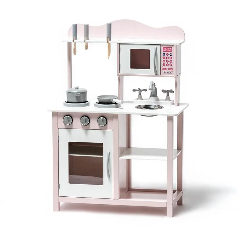 ATAA Toys-wooden kitchen for girls, Kids Kitchen, decorated with non-toxic paint, with fun accessories