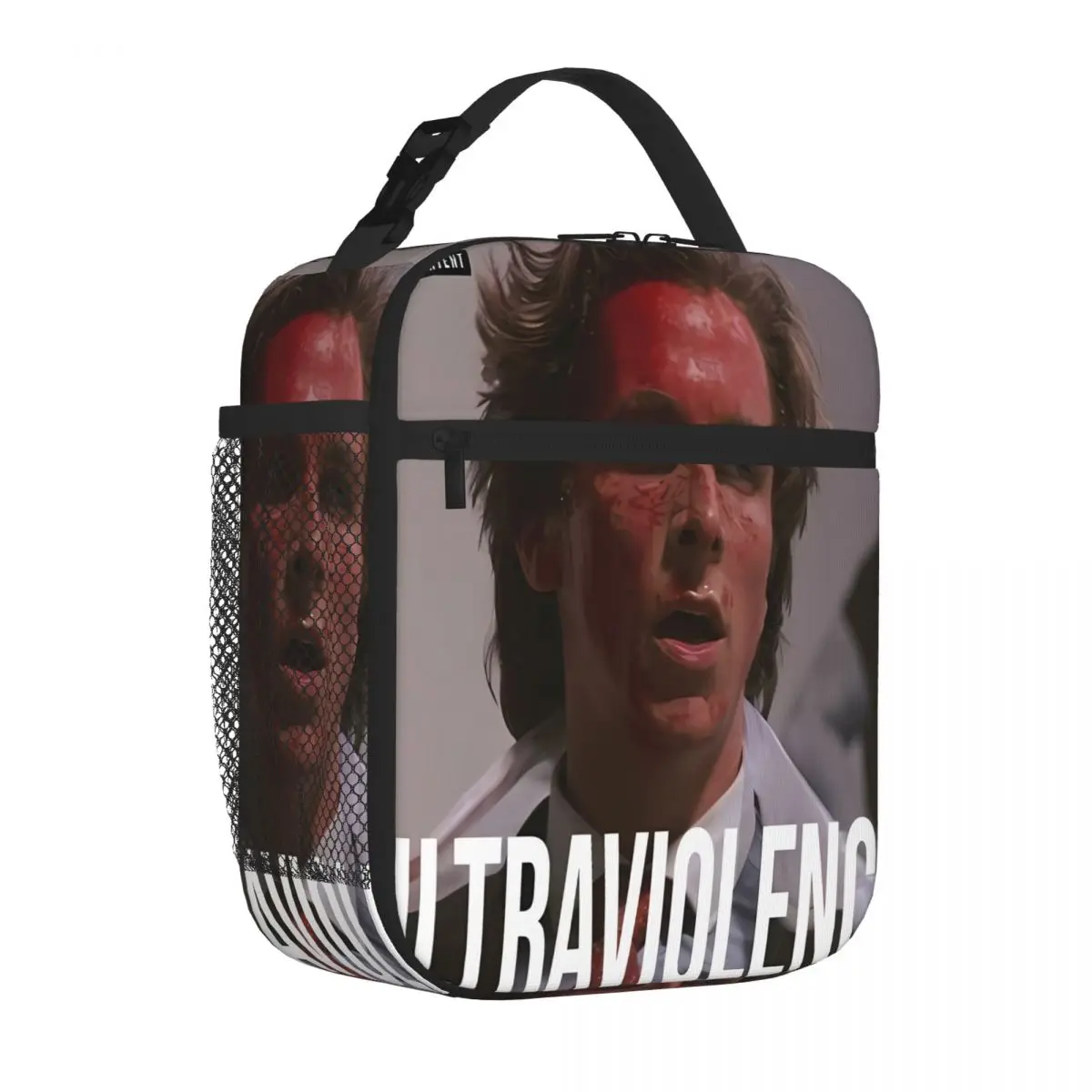 Bestselling Ultraviolence - Patrick Bateman Plain Design Thermal Tote Student Daily Lunch Handbag
