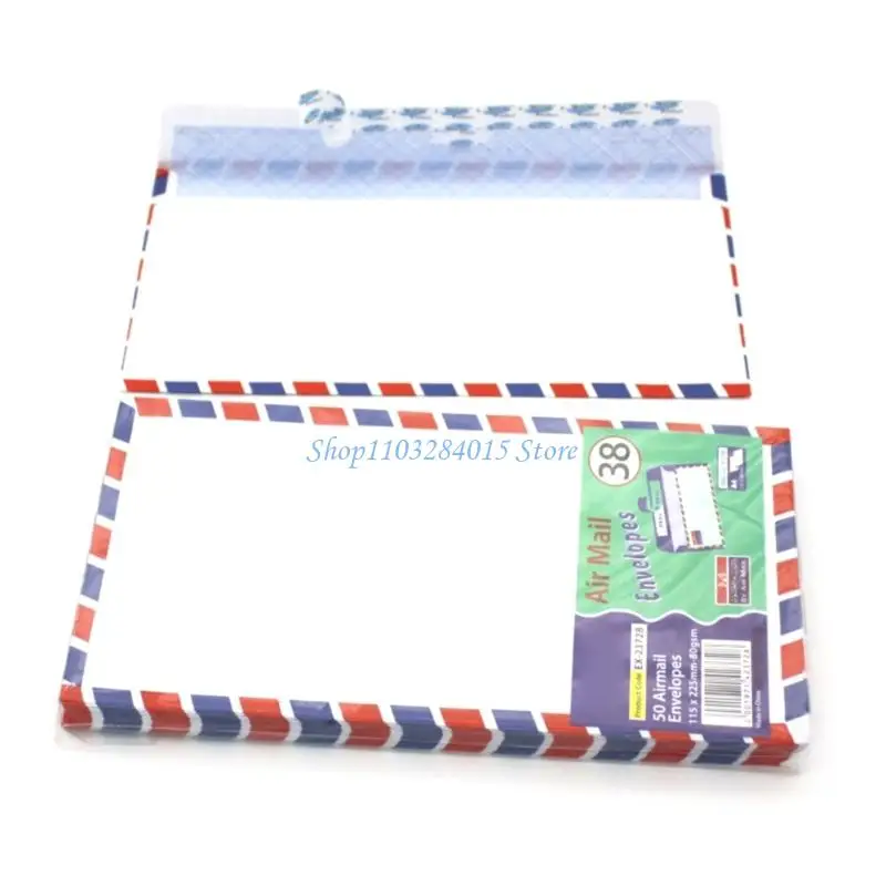 R6FF 5/15/20pcs Air Mail Envelopes Invitation Letter Envelopes for Parties Holiday