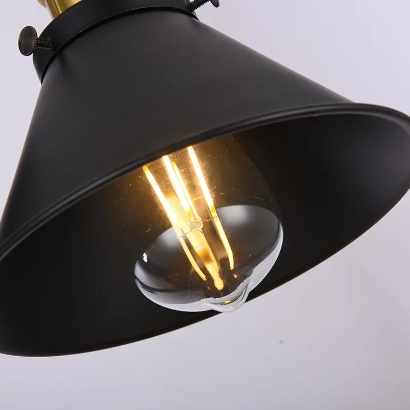 American Industrial Style Wall Lamp Double Headed Restaurant Iron Art Wall Lamp Corridor Staircase Antique Wall mounted lights