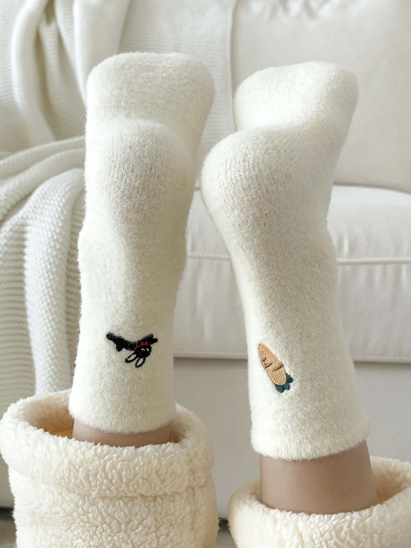 thiened-embroidered-coral-fce-mid-calf-plu-sos-women's-autumn-winter-warm-soft-cotton-home-sos-cute-cartoon-pattern