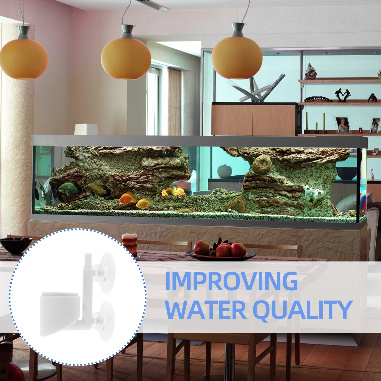 

Fish Tank Diffuser Aquarium Oxygen Air Bubbler Wear-Resistant Efficient Atomization For Shrimp Fish Tanks Easy