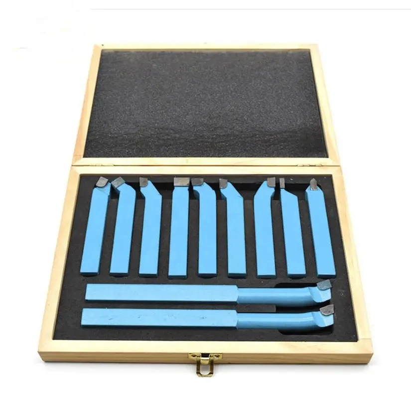 Imagem -05 - Carbide Tip Cutting Tool Grupo Turning Boring Bit Mini Metal Lathe Ferramenta de Rosqueamento 10 mm 11 Pcs