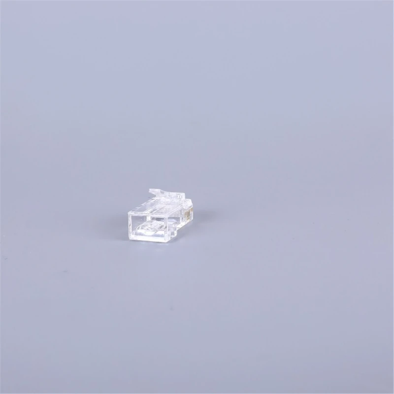 100Unit/Pack RJ45 Cat6 Networking Cable Connectors, Clear UTP Crimp Plugs