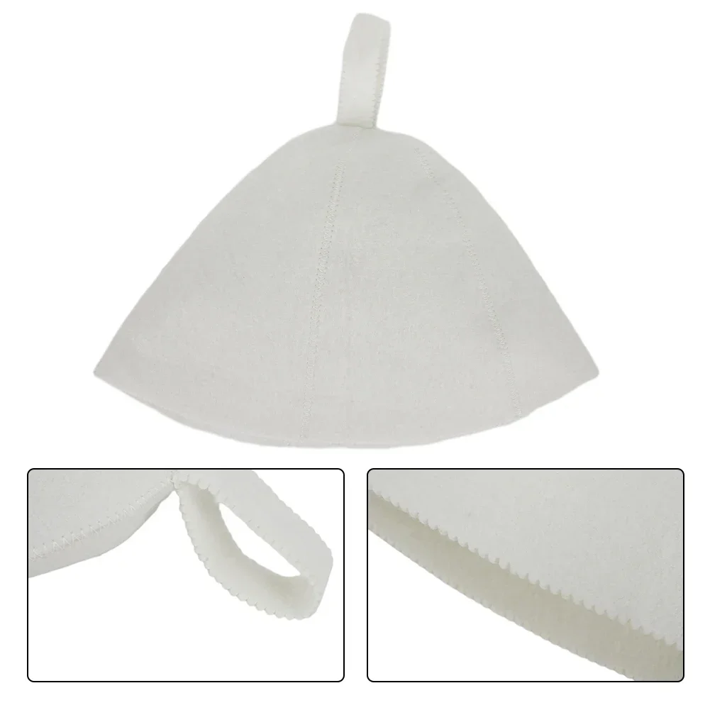 ~1pc Thicken Wool Felt Sauna Hat Hair 1Protection Spa Sauna Accs Men/Women 1For Bath Head Protection Spa Accessories